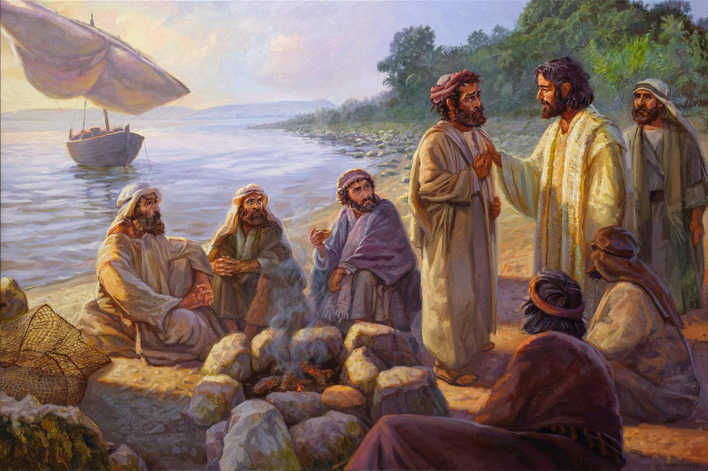 Jesus' Conversation with Peter - Gospelimages