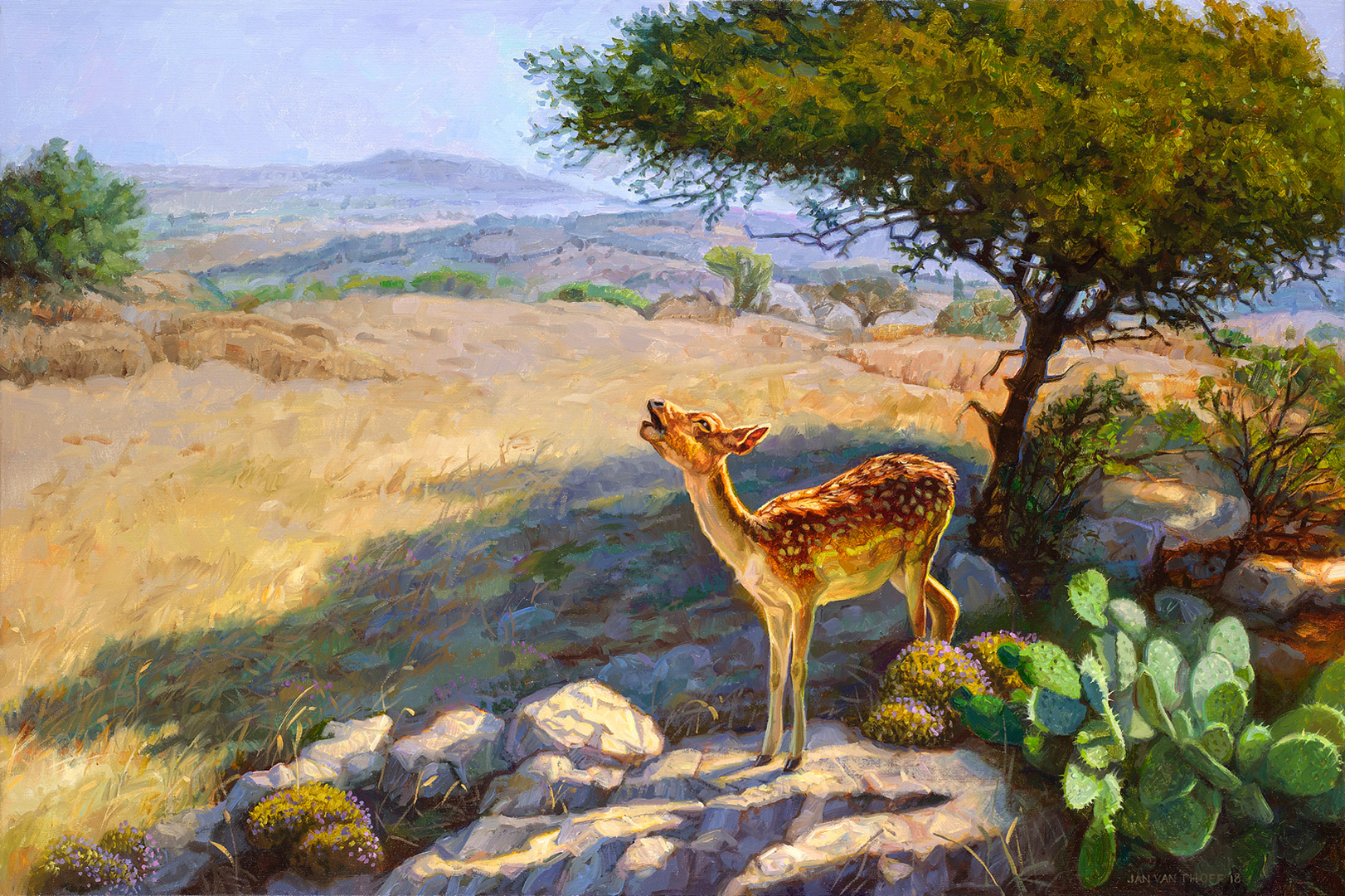 The panting deer