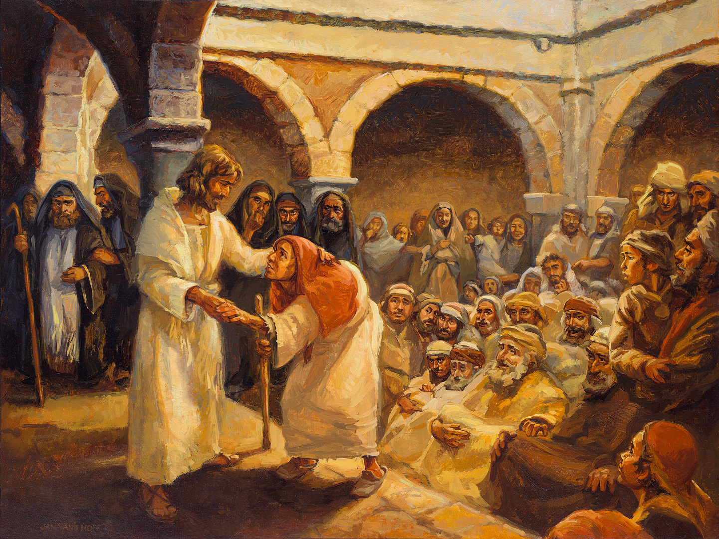 The crippled woman