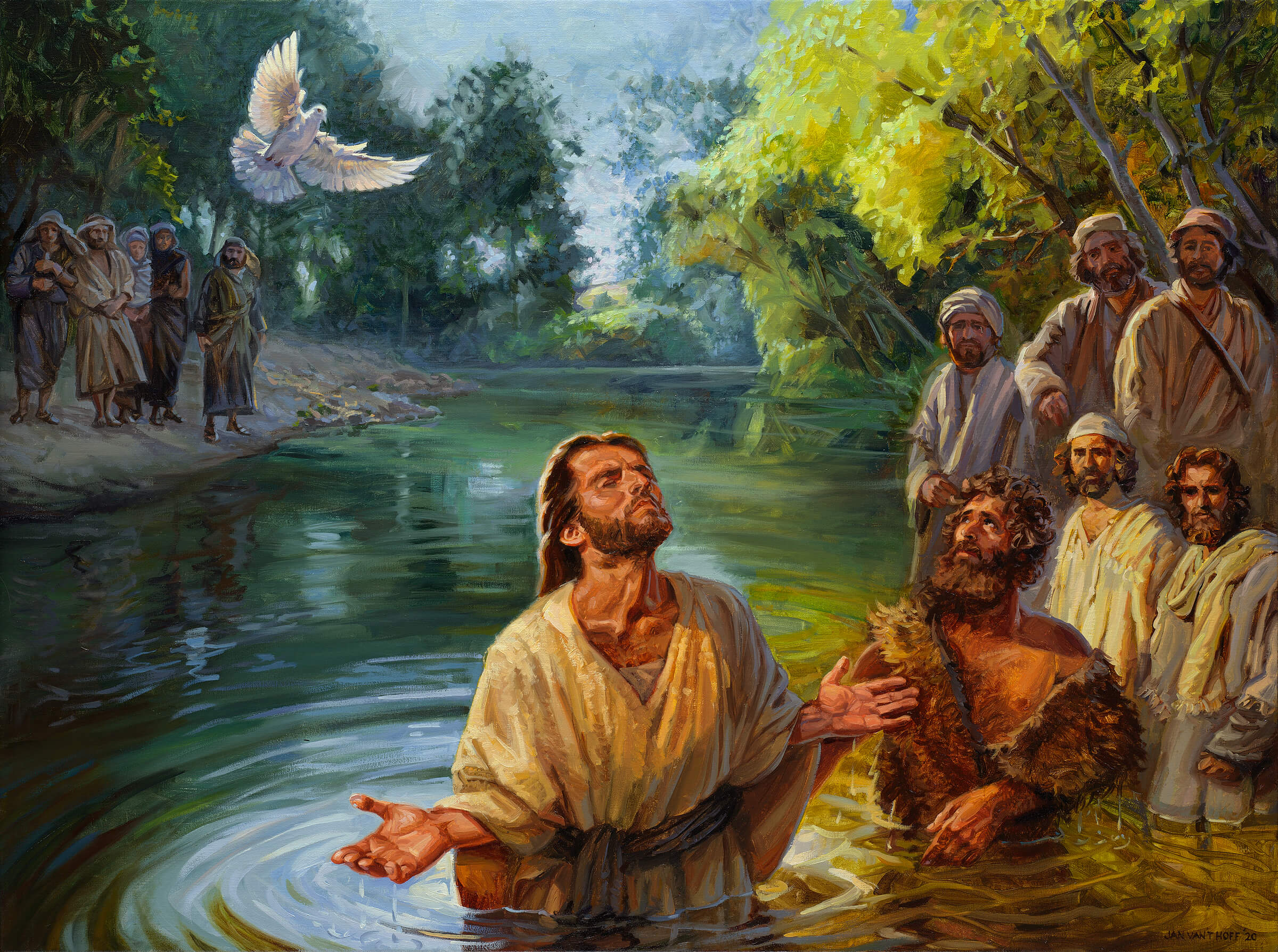 The baptism of Jesus 