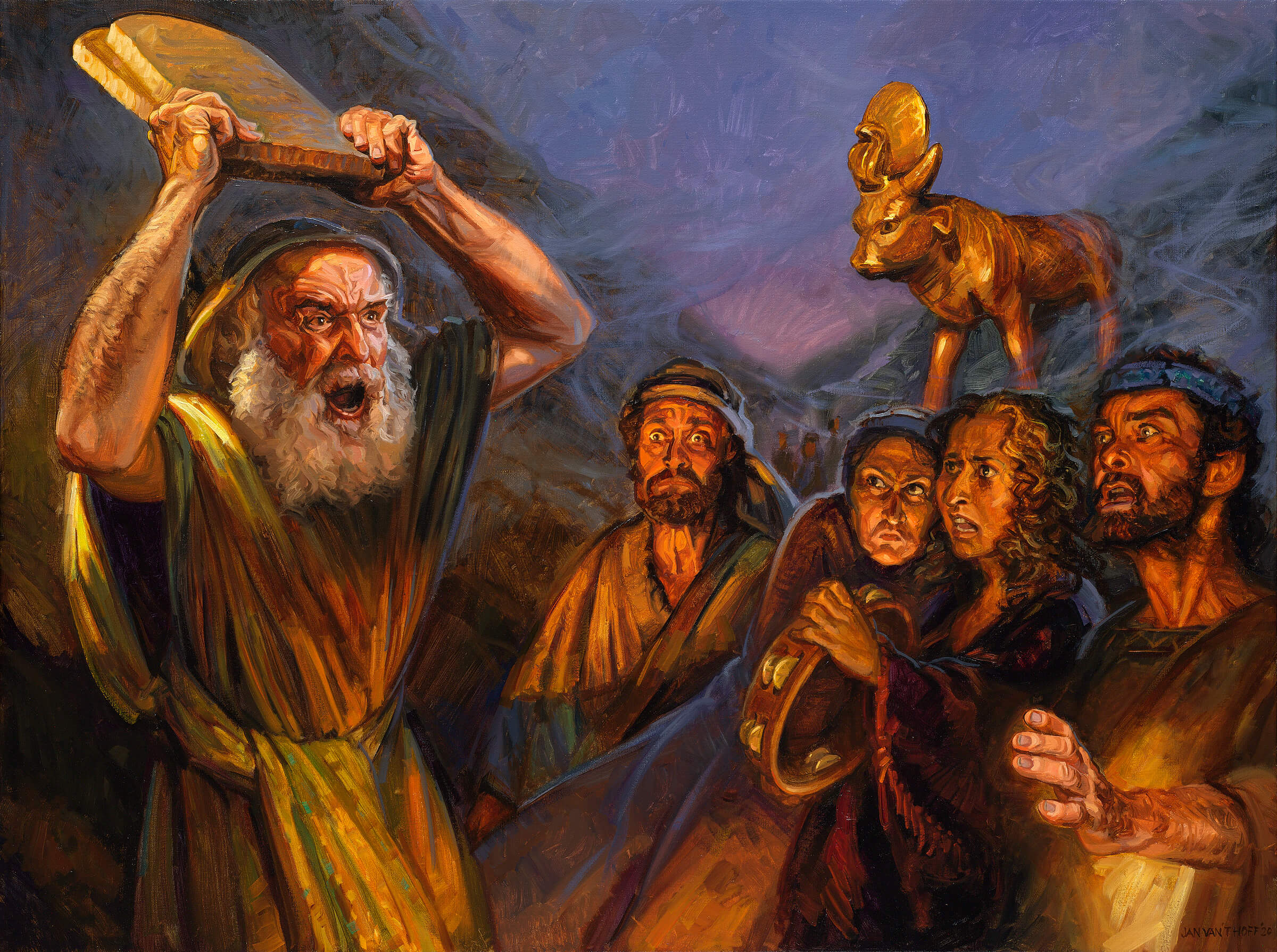 Moses Ten Commandments Golden Calf